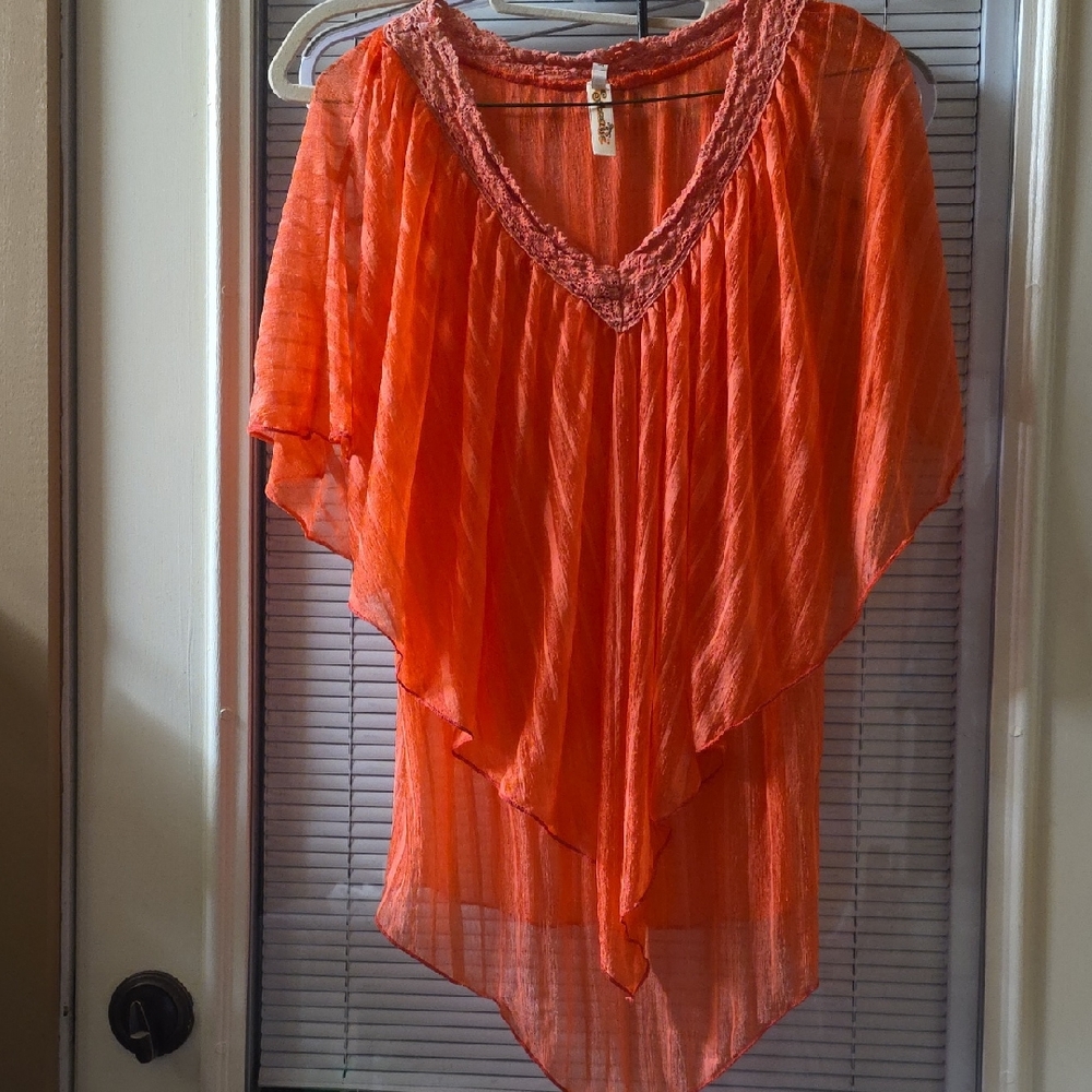 Shoreline Vibrant Orange Women's Blouse